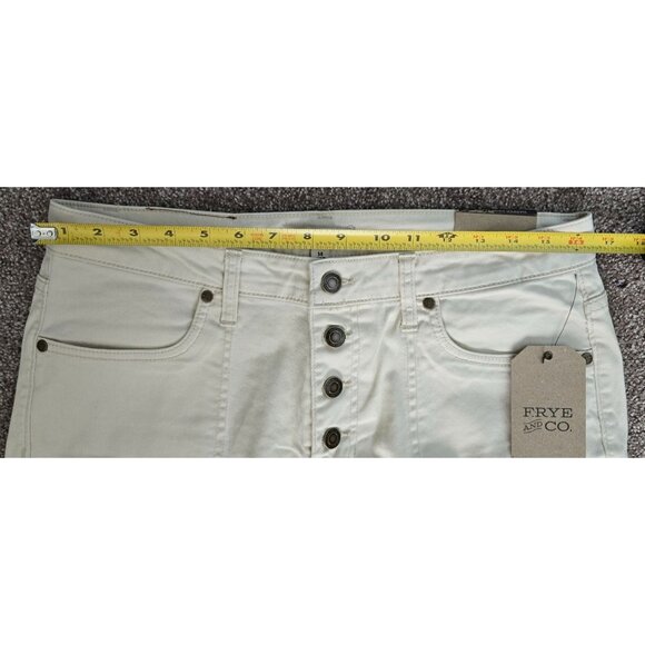Frye & Co. Harper Mid-Rise Crop Flare Womens Jeans Size 14 Birch Wash - Picture 7 of 7